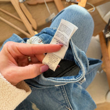 Load image into Gallery viewer, Mother The Looker Crop High Rise Ripped Denim Jeans Blue 26