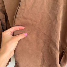 Load image into Gallery viewer, Cloth & Stone Lyocell Long Sleeve Button Up Shirt Brown L