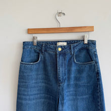 Load image into Gallery viewer, Triarchy Organic Cotton Denim Ms Fonda High Rise Wide Leg Jeans Blue 29
