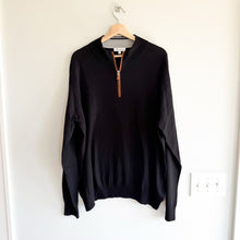 Load image into Gallery viewer, Peter Millar Autumn Crest Quarter Zip Long Sleeve Pullover Sweater Black XXL