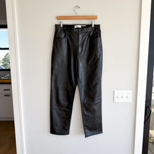 Load image into Gallery viewer, Abercrombie & Fitch Ultra High Rise Ankle Straight Faux Leather Pants Black 31