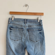 Load image into Gallery viewer, Evereve The Ever Straight High Rise Distressed Denim Cropped Jeans Blue 26
