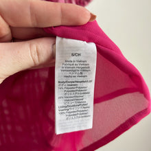 Load image into Gallery viewer, Madewell Plaid Puff-Sleeve Top Pink S