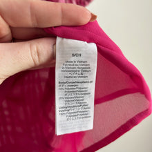 Load image into Gallery viewer, Madewell Plaid Puff-Sleeve Top Pink S