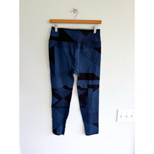 Load image into Gallery viewer, Sweaty Betty Power 7/8 Geometric Pattern High Rise Activewear Leggings Blue XL
