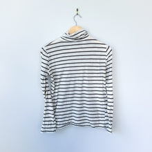 Load image into Gallery viewer, Madewell Whisper Cotton Turtleneck in Ronnie Stripe S