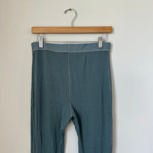 Load image into Gallery viewer, SKIMS Cotton Rib Knit Pull On High Rise Leggings Kyanite Green L NWT