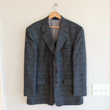 Load image into Gallery viewer, Brooks Brothers Lambswool Herringbone Single-Breasted Blazer Gray 43