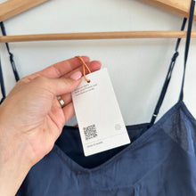 Load image into Gallery viewer, Quince Washabale Stretch Silk V-Neck Cami Navy XS
