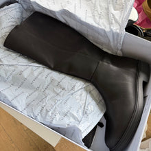 Load image into Gallery viewer, Aerosoles Prue Tall Faux Leather Low Block Heel Boots Black 8.5 NEW