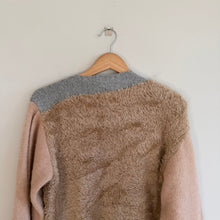 Load image into Gallery viewer, Atelier Edition Sita Murt Mallorca Faux Fur Colorblock Pullover Sweater