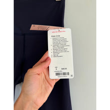 Load image into Gallery viewer, Lululemon Align Crop 19" High Rise Activewear Leggings Midnight Navy 6 NWT