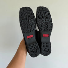 Load image into Gallery viewer, Walter Genuin Gia Colorblock Slip On Golf Comfort Shoes Black White 9.5