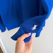 Load image into Gallery viewer, Polo Ralph Lauren Flag Fleece Embroidered Hoodie Sweatshirt Royal Blue XL NWT