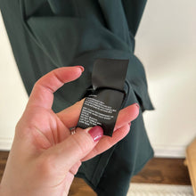 Load image into Gallery viewer, Lafayette 148 New York Fallon Collared Short Sleeve Midi Dress Green 10