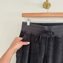 Load image into Gallery viewer, Lululemon Warm Down Jogger *Velour in Heathered Black 4