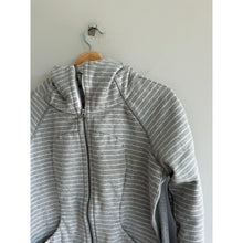 Load image into Gallery viewer, Lululemon Scuba Classic Cotton Fleece Zip Up Striped Hoodie Jacket Gray