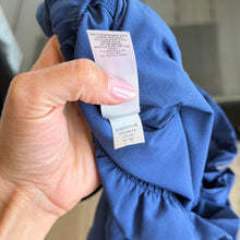 Load image into Gallery viewer, Athleta Skyline High Rise Straight Belted Paperbag Pants Blue 2P