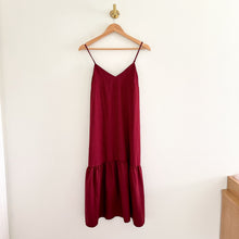 Load image into Gallery viewer, The Nines by Hatch Sleeveless Tiered Slip Maternity Dress Red XS