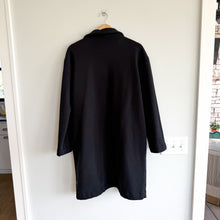 Load image into Gallery viewer, Vuori Soho Meton Open-Front MId Length Trench Coat Black XS