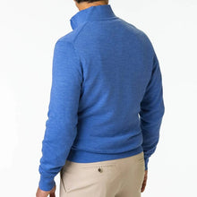 Load image into Gallery viewer, Fairway & Greene Baruffa Merino Wool 1/4 Zip Long Sleeve Windsweater Blue XL