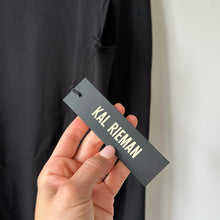 Load image into Gallery viewer, Kal Rieman Cape Sweatshirt Boat Neck Pullover Black L NWT