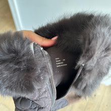 Load image into Gallery viewer, Coach Talen Suede Fur Cuff Boot Brown 8M