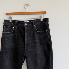 Load image into Gallery viewer, Agolde High Rise Straight Jeans Black 30