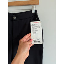 Load image into Gallery viewer, Lululemon City Trek II 28" Mid Rise Flat Front Trouser Pants Black 4 NWT