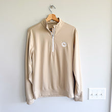 Load image into Gallery viewer, Waggle 1/2 Zip Mock Neck Long Sleeve Pullover Sweatshirt Cream S