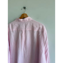 Load image into Gallery viewer, Vineyard Vines Linen Embroidered Long Sleeve Button Up Shirt Pink XXL