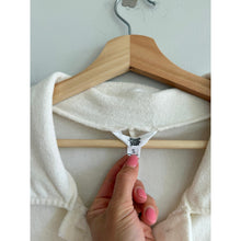 Load image into Gallery viewer, Ascot + Hart Terry Cloth Collared Short Sleeve Button Front Romper White S