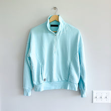 Load image into Gallery viewer, G/FORE "Pray for Birdies" French Terry 1/4 Zip Pullover Blue XS