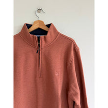 Load image into Gallery viewer, Brooks Brothers 1/4 Zip Cotton Pullover Sweatshirt Rust Orange XL
