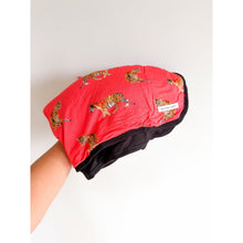 Load image into Gallery viewer, Bums & Roses Go Get Em Tiger Natural Bamboo Bum Bum Blanket Red