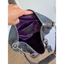 Load image into Gallery viewer, Coach Ashley Signature Sateen Dual Handle Leather Trim Shoulder Bag