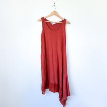 Load image into Gallery viewer, Philosophy Cotton Asymmetrical Dress Rust M