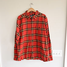 Load image into Gallery viewer, Patagonia Lawrence Fjord Flannel Plaid Pattern Button Up Shirt Red Amber XL NWT