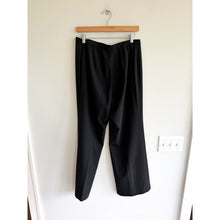 Load image into Gallery viewer, Jil Sander Vintage Wool Blend High Rise Wide Leg Trouser Pant Black 42