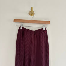 Load image into Gallery viewer, n:Philanthropy Ribbed Knit High Rise Pull On Wide Leg Pants Red XS NWT