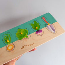 Load image into Gallery viewer, Lovevery The Adventurer Play Kit Community Garden Puzzle Green