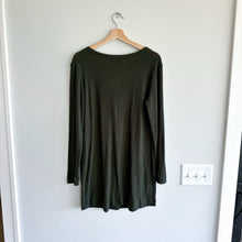Load image into Gallery viewer, Michael Stars Ribbed Knit Button Front V-Neck Long Sleeve Cardigan Green S