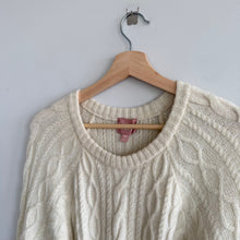 Load image into Gallery viewer, Show Me Your Mumu Barb Chunky Cable Knit Belted Maxi Sweater Dress Cream M