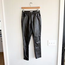 Load image into Gallery viewer, Abercrombie & Fitch Curve Love The Skinny High Rise Faux Leather Jeans Black 27