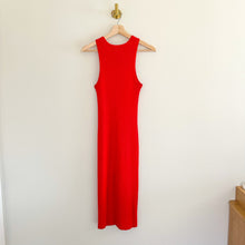 Load image into Gallery viewer, John & Jenn Ribbed Knit Sleeveless Midi Tank Dress Red S