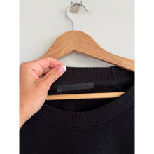 Load image into Gallery viewer, Jenni Kayne 3/4 Sleeve Round Neck Pullover Sweatshirt Black XL