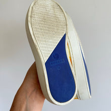 Load image into Gallery viewer, Rothy's The Kid Sneaker Yellow Puppy Camo Recycled Textile Slip On 13