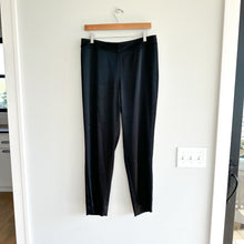 Load image into Gallery viewer, ST. JOHN Caviar Emma Liquid Satin Side Zip Pants Black 10