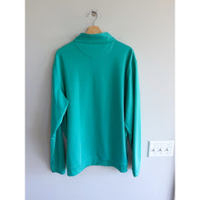 Load image into Gallery viewer, Peter Millar Lily Pad Perth Melange Performance Quarter-Zip Sweatshirt Green XXL