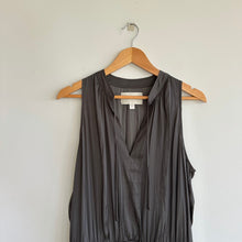 Load image into Gallery viewer, Brochu Walker The Francine V-Neck Sleeveless Smocked Waist Dress Gray L